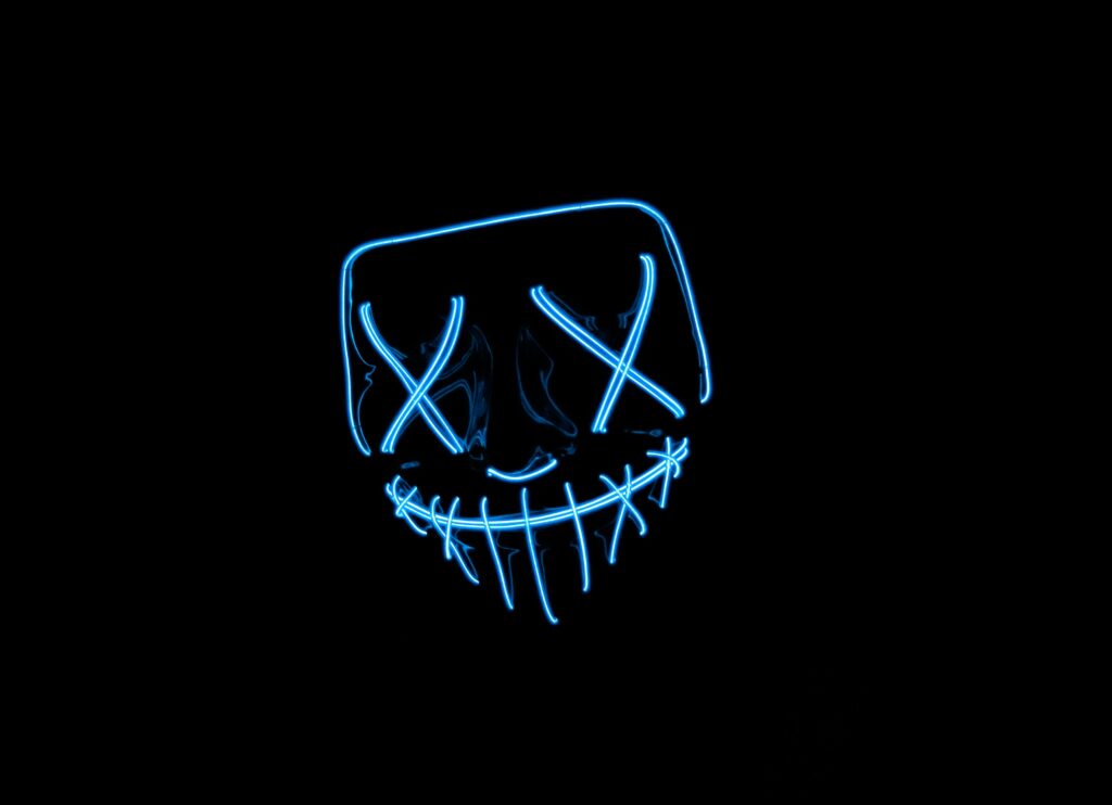 Neon LED mask picture